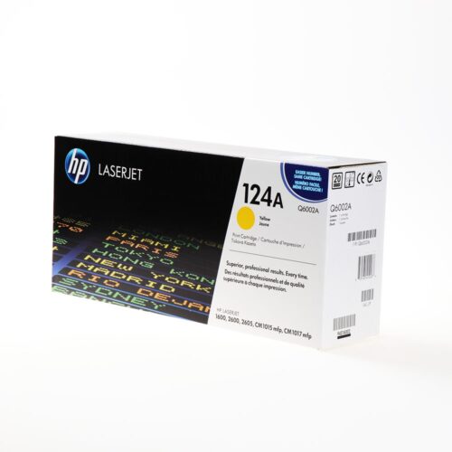 HP Q6002A / 124A Yellow original toner