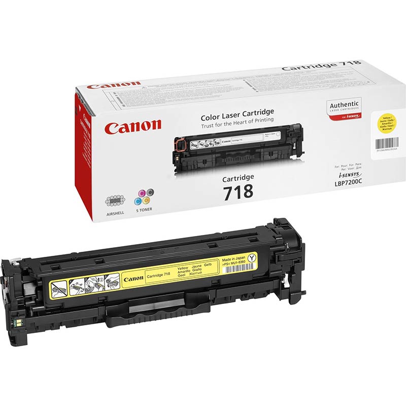 Canon CRG-718 Yellow original toner