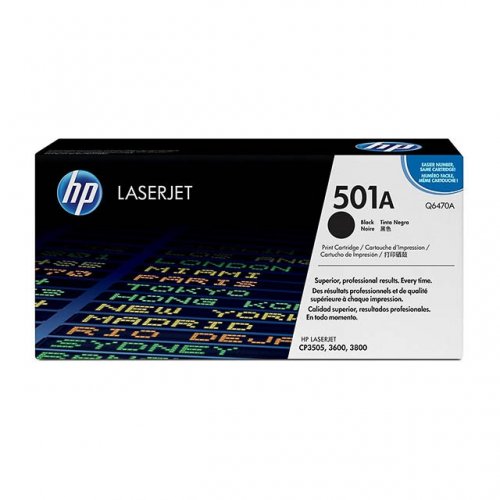 HP Q6470A / 501A Black original toner