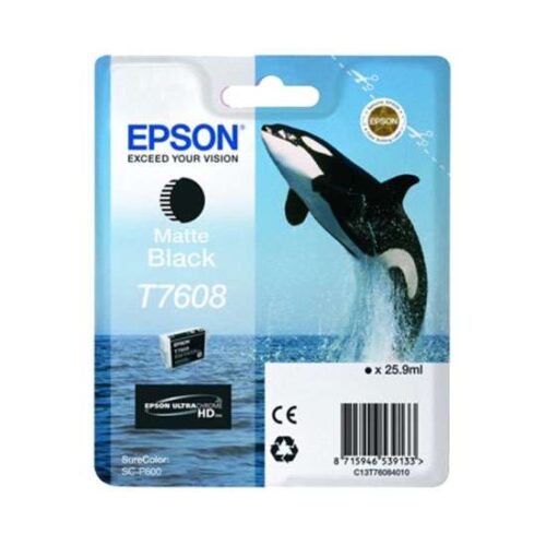 Epson T7608 Matte Black original tinta