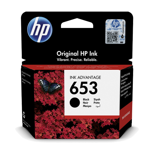 HP 653 (3YM75AE) Black original tinta