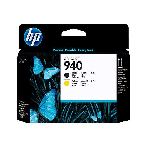 HP C4900A / 940 Printhead Black & Yellow original tinta