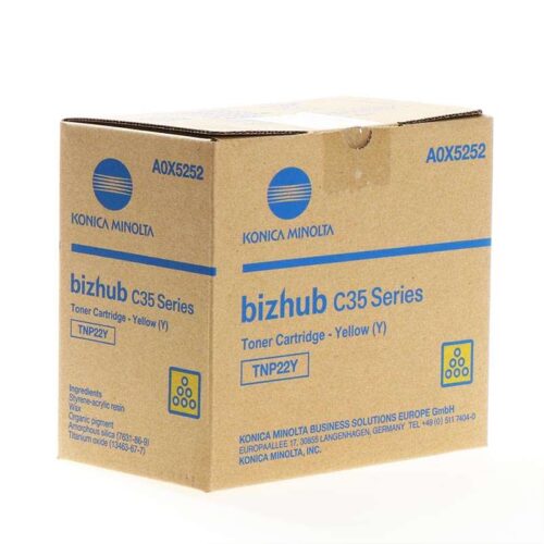 Konica Minolta TNP-22Y (A0X5252) Yellow original toner