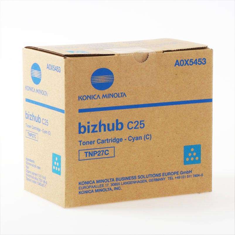 Konica Minolta TNP-27C (A0X5453) Cyan original toner