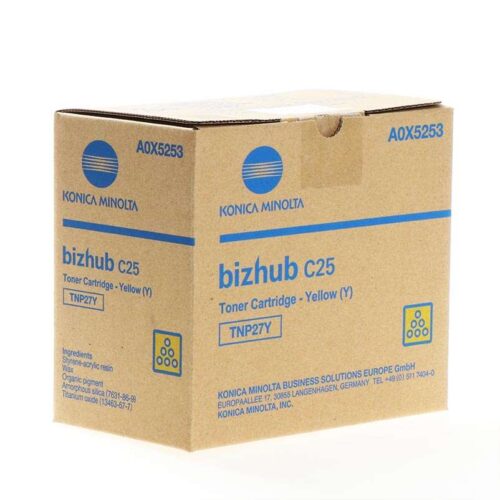 Konica Minolta TNP-27Y (A0X5253) Yellow original toner