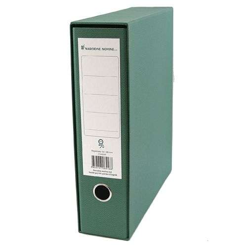 Registrator A4 široki 80mm N.N. standard zeleni ( u kartonu 11 komada )