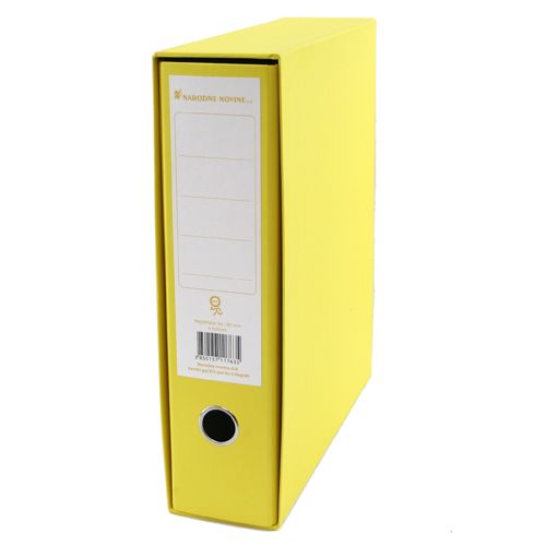 Registrator A4 široki 80mm N.N.standard žuti ( u kartonu 11 komada )