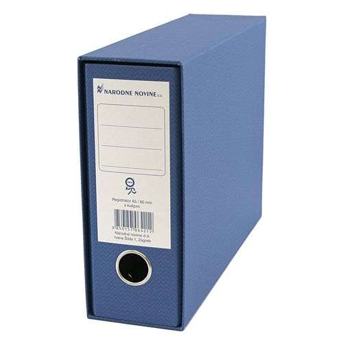 Registrator A5 široki 80mm N.N.standard plavi ( u kartonu 14 komada )