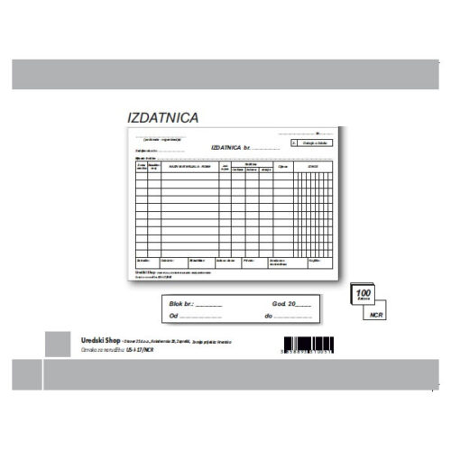 US-I-17/ncr Izdatnica A5